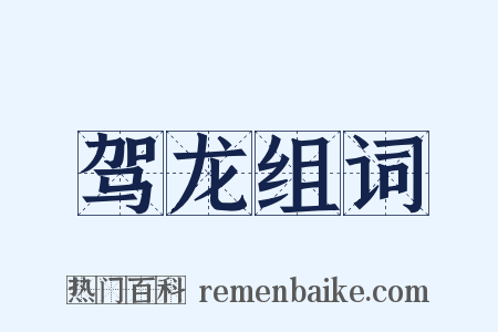 驾龙组词是什么意思的图片